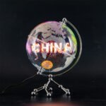 Luxury 20cm Earth Globe with 3D Holographic Fans
