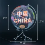 Factory Supply Clear World Globe with Hologram Fan Display - Image 2