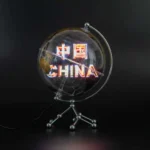 Low Price 20cm Transparent Earth GLobe with 3D Holographic LED Fan - Image 4