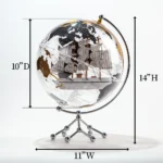 Wellfun Factory Hot Sale 360 Degree Rotating Metal Globe Children's Birthday Gift Transparent Geography Earth Globes - Image 2