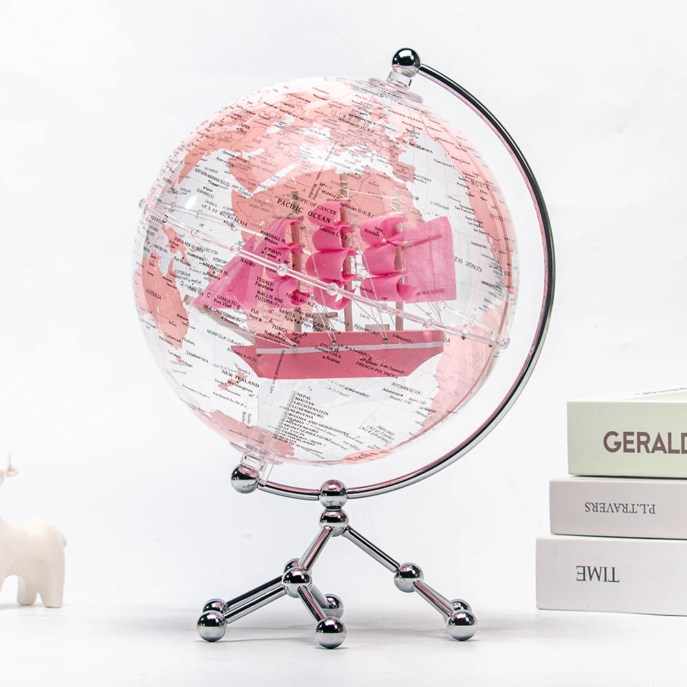 H1fc760684dc54c57a7668d9058ac3809h.webp Luxury Colorful Rotating Globe Earth Desktop Lamp Business Gift World Globes Home Decoration Globe - Image 1