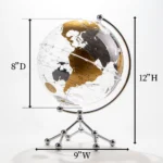 Wellfun Sparkling Light Decor Earth Globe for Home Office Deocartion Globes - Image 2