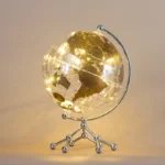 Wellfun Supplier World Globe With Metal Stand and Rotating Earth Globe for Home and Office Decoration Globes