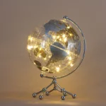 Wellfun Ornaments Decorative 8 Inch Christening Gifts Transparente Novelty Gifts Globe Earth Globe Decor Globe - Image 4