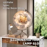 Wellfun Beauty Chargers Toys Decorative Photo Frame World Glass Decor Novelty Gifts Globe Earth Globe Decor Globe