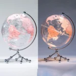Wellfun Stable Heavy Metal Base Clear World Hot New Product Novelty Gifts Globe Earth Globe Decor Globe - Image 3