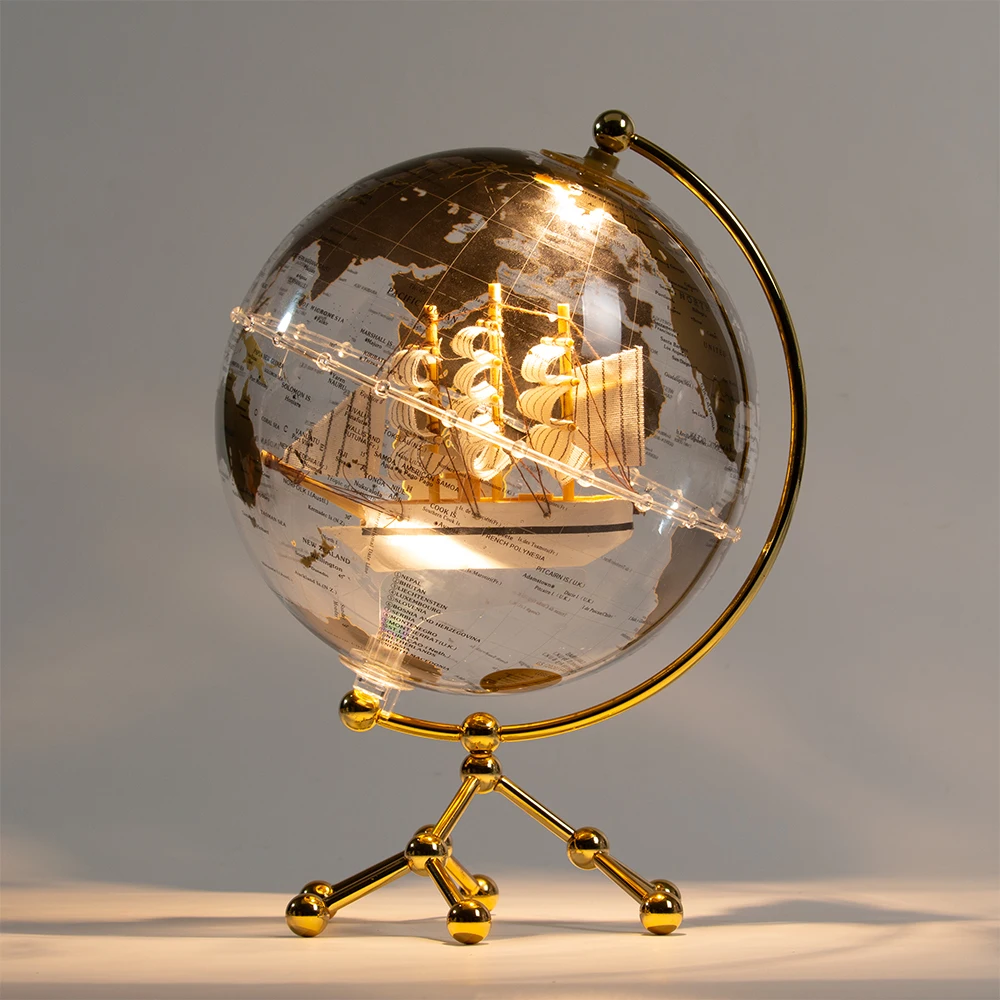 H6cff281c02ec492bb3fe12f4f3b8b934W.webp Transparent Desktop Morden Earth Globe With Stand Customized Teaching Globe Earth Home and Office Decoration - Image 1