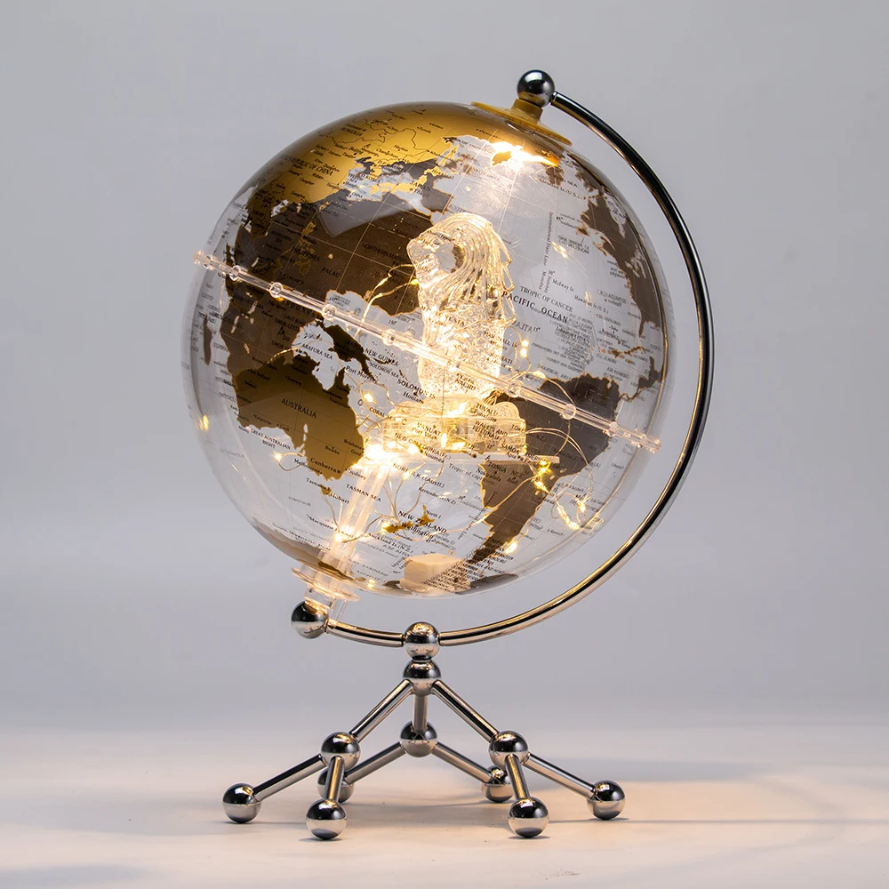 H7dd5734eaba14cf393e6305a20aa2893T.webp Desk Decoration Rotating Acrylic World Earth Globes for Kids Toy and Home Decor Globe - Image 1