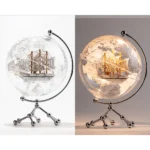 In Stock Wellfun Factory Direct Sale DIY Design World Globe Home Decoration Creative Clear LED Light Home Gift Earth Globes - Image 6