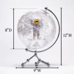 Wellfun of the World Build in LED Light Decor Souvenir Rotating Earth Acrylic Novelty Gifts Globe Earth Globe Decor Globe - Image 3