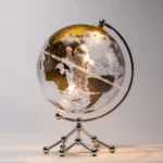 Wellfun Stable Heavy Metal Base Crystal Plastic Novelty Gifts Novelty Gifts Decor Globe Earth Globe Decorative Photo Frame Globe - Image 6