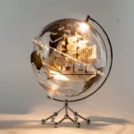 Transparent Globe Decorative World Globe 25cm Diameter Geographical Desktop Home Office - Image 3