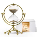 Factory Price 30 Minutes Metal Stand Sand Clock Timer Rotating Hourglass
