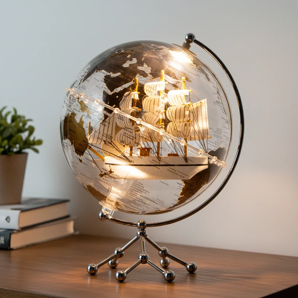 Hca6d63a94f9c46aa9e5e017917cd5499A.webp Educational World Globe LED Light World Globe Constellation View World Globe for Christmas Gift - Image 1