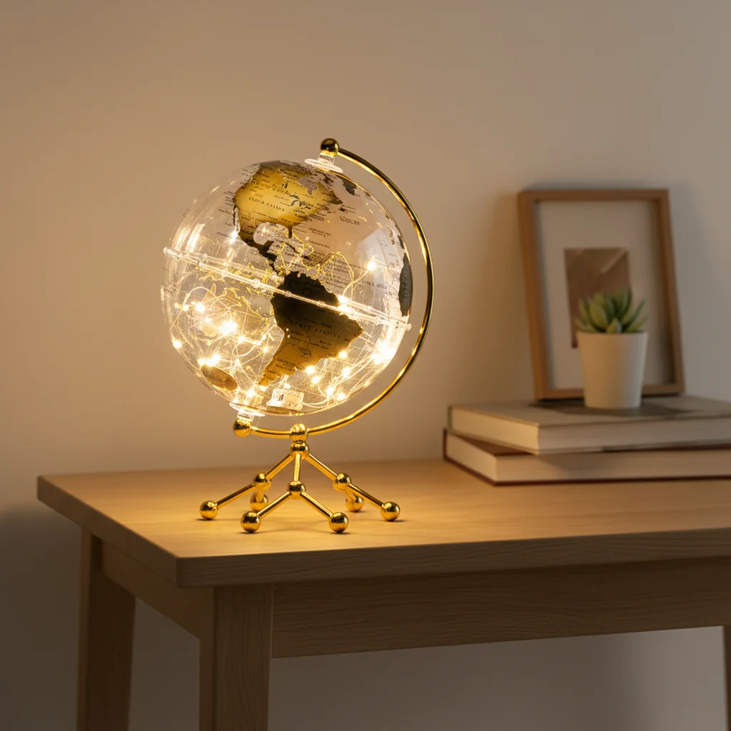 Hd3f2e107aa1f41fd8fc2c3d6b960cdcbY.webp Wellfun Decor Wholesalers Gift Items Custom Aviation Gifts Novelty Gifts Decor Globe Earth Globe Decorative Photo Frame Globe - Image 1