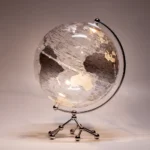 Wellfun 10Inch White Transparent Earth Globe for Teaching Education Tool - Image 5