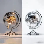 Transparent Desktop Morden Earth Globe With Stand Customized Teaching Globe Earth Home and Office Decoration - Image 5